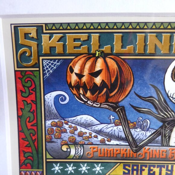 NIGHTMARE BEFORE CHRISTMAS JACK SKELLINGTON ART PRINT BY CHET PHILLIPS (SIGNED) - Picture 3 of 10